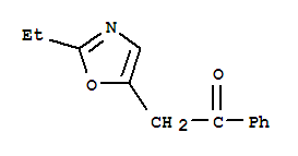 Ethanone, 2-(2-ethyl-5-oxazolyl)-1-phenyl-(9ci) Structure,777060-67-0Structure