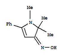 3H-pyrrol-3-one,1,2-dihydro-1,2,2-trimethyl-5-phenyl-,oxime(9ci) Structure,777823-20-8Structure