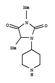 (9ci)-3,5-二甲基-1-(4-哌啶基)-2,4-咪唑啉二酮結(jié)構(gòu)式_778526-21-9結(jié)構(gòu)式