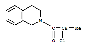 (9ci)-2-(2-氯-1-氧代丙基)-1,2,3,4-四氫-異喹啉結(jié)構(gòu)式_78060-72-7結(jié)構(gòu)式