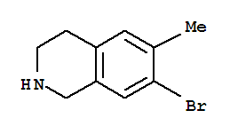 Isoquinoline, 7-bromo-1,2,3,4-tetrahydro-6-methyl-(9ci) Structure,780738-23-0Structure