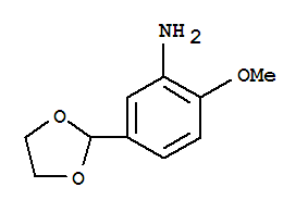 (5ci)-5-(1,3-二氧雜烷-2-基)-O-氨基苯甲醚結(jié)構(gòu)式_780774-01-8結(jié)構(gòu)式