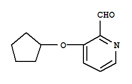 2-Pyridinecarboxaldehyde,3-(cyclopentyloxy)-(9ci) Structure,780800-96-6Structure