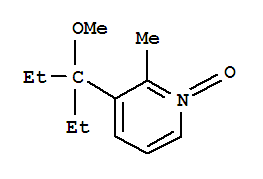 Pyridine, 3-(1-ethyl-1-methoxypropyl)-2-methyl-, 1-oxide (9ci) Structure,780801-52-7Structure