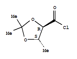 1,3-Dioxolane-4-carbonyl chloride, 2,2,5-trimethyl-, (4r-trans)-(9ci) Structure,78086-73-4Structure