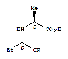 (s)-(9ci)-n-(1-氰基丙基)-L-丙氨酸結(jié)構(gòu)式_781578-76-5結(jié)構(gòu)式