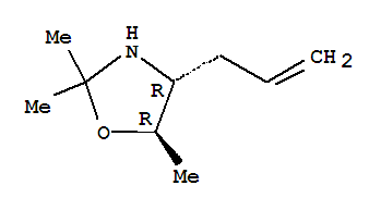 (4r-反式)-(9ci)-2,2,5-三甲基-4-(2-丙烯基)-噁唑啉結(jié)構(gòu)式_781579-91-7結(jié)構(gòu)式