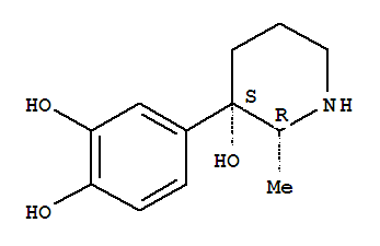 1,2-Benzenediol, 4-(3-hydroxy-2-methyl-3-piperidinyl)-, cis-(9ci) Structure,781595-04-8Structure