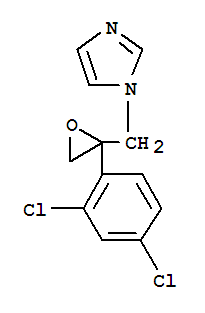 1-[[2-(2,4-二氯苯基)環(huán)氧乙烷]甲基]-1H-咪唑結(jié)構(gòu)式_78202-37-6結(jié)構(gòu)式