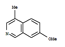 Isoquinoline, 7-methoxy-4-methyl-(9ci) Structure,78234-24-9Structure