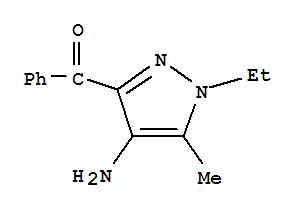 Methanone, (4-amino-1-ethyl-5-methyl-1h-pyrazol-3-yl)phenyl-(9ci) Structure,782390-39-0Structure