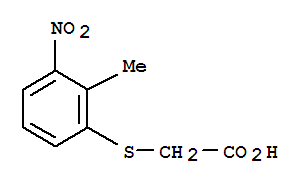 Acetic acid, [(2-methyl-3-nitrophenyl)thio]-(9ci) Structure,782403-72-9Structure