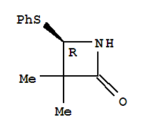 2-Azetidinone,3,3-dimethyl-4-(phenylthio)-,(4r)-(9ci) Structure,782496-99-5Structure