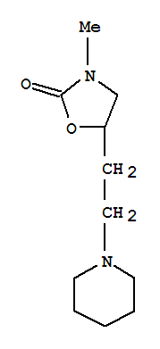 (9ci)-3-甲基-5-[2-(1-哌啶基)乙基]-2-噁唑烷酮結(jié)構(gòu)式_784080-17-7結(jié)構(gòu)式