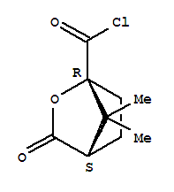 (1r)-(9ci)-7,7-二甲基-3-氧代-2-噁雙環(huán)[2.2.1]庚烷-1-羰酰氯結(jié)構(gòu)式_78436-33-6結(jié)構(gòu)式