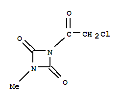 1,3-Diazetidine-2,4-dione, 1-(chloroacetyl)-3-methyl-(9ci) Structure,78488-11-6Structure