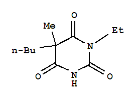 2,4,6(1H,3h,5h)-pyrimidinetrione,5-butyl-1-ethyl-5-methyl-(9ci) Structure,784987-86-6Structure