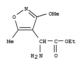 (9ci)-alpha-氨基-3-甲氧基-5-甲基-4-異噁唑乙酸乙酯結(jié)構(gòu)式_785753-74-4結(jié)構(gòu)式