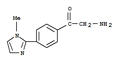 Ethanone, 2-amino-1-[4-(1-methyl-1h-imidazol-2-yl)phenyl]-(9ci) Structure,786628-31-7Structure