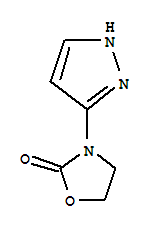 (9ci)-3-(1H-吡唑-3-基)-2-噁唑烷酮結(jié)構(gòu)式_786700-22-9結(jié)構(gòu)式