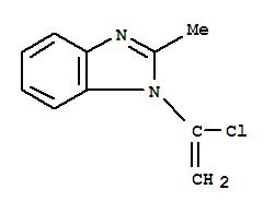 1H-benzimidazole,1-(1-chloroethenyl)-2-methyl-(9ci) Structure,78708-24-4Structure