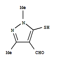 1H-pyrazole-4-carboxaldehyde, 5-mercapto-1,3-dimethyl- Structure,787491-83-2Structure