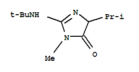 4H-imidazol-4-one,2-[(1,1-dimethylethyl)amino]-3,5-dihydro-3-methyl-5-(1-methylethyl)-(9ci) Structure,787541-53-1Structure