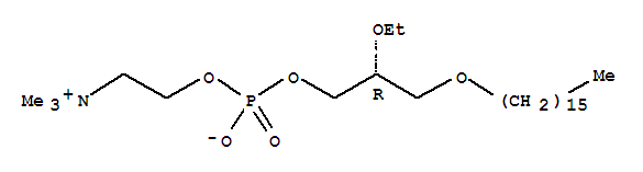 (2R)-2-ethoxy-3-(hexadecyloxy)propyl 2-(trimethylammonio)ethyl phosphate Structure,78858-42-1Structure