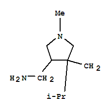 Methyl, [4-(aminomethyl)-1-methyl-3-(1-methylethyl)-3-pyrrolidinyl]-(9ci) Structure,790152-51-1Structure