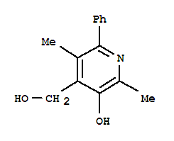 4-Pyridinemethanol,3-hydroxy-2,5-dimethyl-6-phenyl-(9ci) Structure,790164-00-0Structure