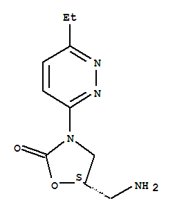 2-Oxazolidinone,5-(aminomethyl)-3-(6-ethyl-3-pyridazinyl)-,(s)-(9ci) Structure,790185-93-2Structure