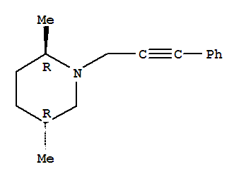 Piperidine, 2,5-dimethyl-1-(3-phenyl-2-propynyl)-, (2r,5r)-rel-(9ci) Structure,790205-14-0Structure