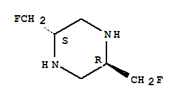 Piperazine, 2,5-bis(fluoromethyl)-, trans-(9ci) Structure,790625-04-6Structure