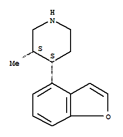 Piperidine, 4-(4-benzofuranyl)-3-methyl-, (3r,4r)-rel-(9ci) Structure,790648-71-4Structure