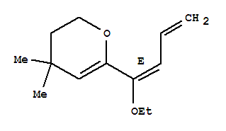 (9ci)-6-[(1e)-1-乙氧基-1,3-丁二烯基]-3,4-二氫-4,4-二甲基-2H-吡喃結(jié)構(gòu)式_790661-94-8結(jié)構(gòu)式