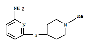 2-Pyridinamine,6-[(1-methyl-4-piperidinyl)thio]-(9ci) Structure,790672-00-3Structure