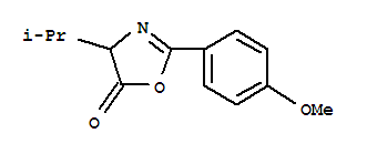 5(4H)-oxazolone, 2-(4-methoxyphenyl)-4-(1-methylethyl)- Structure,79137-48-7Structure