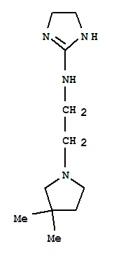 (9ci)-n-[2-(3,3-二甲基-1-吡咯烷)乙基]-4,5-二氫-1H-咪唑-2-胺結(jié)構(gòu)式_791524-13-5結(jié)構(gòu)式