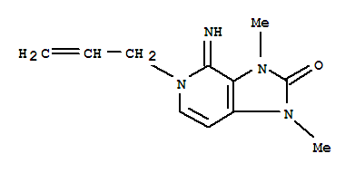 (9ci)-1,3,4,5-四氫-4-亞氨基-1,3-二甲基-5-(2-丙烯基)-2H-咪唑并[4,5-c]吡啶-2-酮結(jié)構(gòu)式_791537-69-4結(jié)構(gòu)式