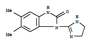 (9ci)-1-(4,5-二氫-1H-咪唑-2-基)-1,3-二氫-5,6-二甲基-2H-苯并咪唑-2-酮結構式_791729-22-1結構式