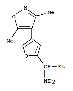 (9ci)-4-(3,5-二甲基-4-異噁唑基)-alpha-乙基-2-呋喃甲胺結(jié)構(gòu)式_791776-83-5結(jié)構(gòu)式