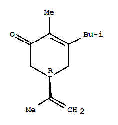 2-Cyclohexen-1-one,2-methyl-5-(1-methylethenyl)-3-(2-methylpropyl)-,(5r)-(9ci) Structure,791854-72-3Structure