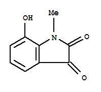 1H-indole-2,3-dione,7-hydroxy-1-methyl-(9ci) Structure,79223-92-0Structure