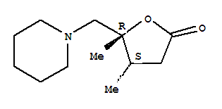 順式-(9ci)-二氫-4,5-二甲基-5-(1-哌啶基甲基)-,2(3H)-呋喃酮結(jié)構(gòu)式_792849-74-2結(jié)構(gòu)式