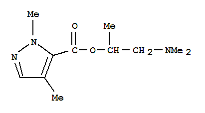 (9ci)-1,4-二甲基-,2-(二甲基氨基)-1-甲基乙基酯1H-吡唑-5-羧酸結(jié)構(gòu)式_792860-77-6結(jié)構(gòu)式