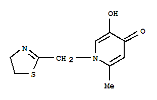 (9ci)-1-[(4,5-二氫-2-噻唑)甲基]-5-羥基-2-甲基-4(1H)-吡啶酮結(jié)構(gòu)式_792881-73-3結(jié)構(gòu)式