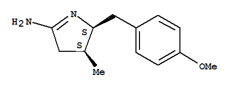 (2r,3r)-rel-(9ci)-3,4-二氫-2-[(4-甲氧基苯基)甲基]-3-甲基-,2H-吡咯-5-胺結(jié)構(gòu)式_793654-37-2結(jié)構(gòu)式