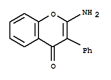 4H-1-benzopyran-4-one,2-amino-3-phenyl-(9ci) Structure,79429-63-3Structure