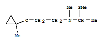 (9ci)-n-甲基-n-[2-[(1-甲基環(huán)丙基)氧基]乙基]-1-(甲基硫代)-乙胺結構式_794504-51-1結構式
