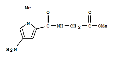 (9ci)-n-[(4-氨基-1-甲基-1H-吡咯-2-基)羰基]-甘氨酸甲酯結構式_794529-77-4結構式